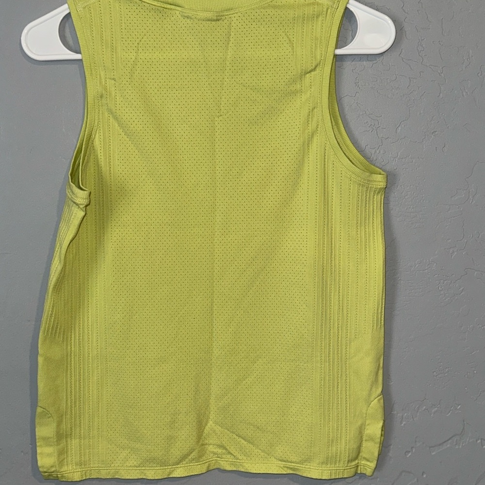 Tuff Athletics Neon Lime Yellow Athletic Tank Top - Picture 4 of 4
